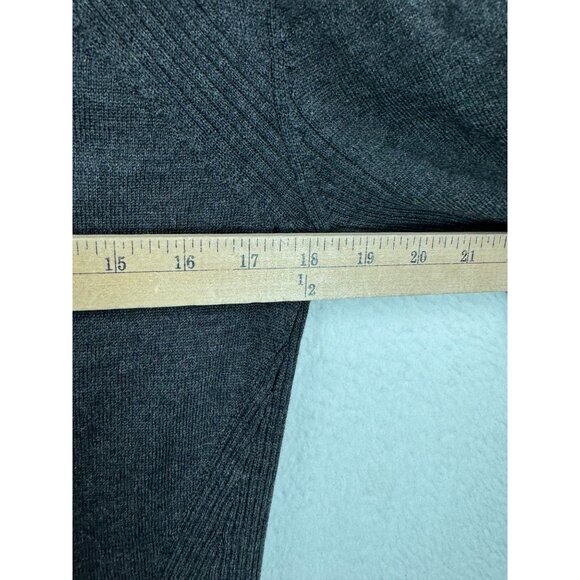 Lululemon Sweat and Savasana merino wool turtle neck sweater charcoal‎ sz 8 - Picture 4 of 6